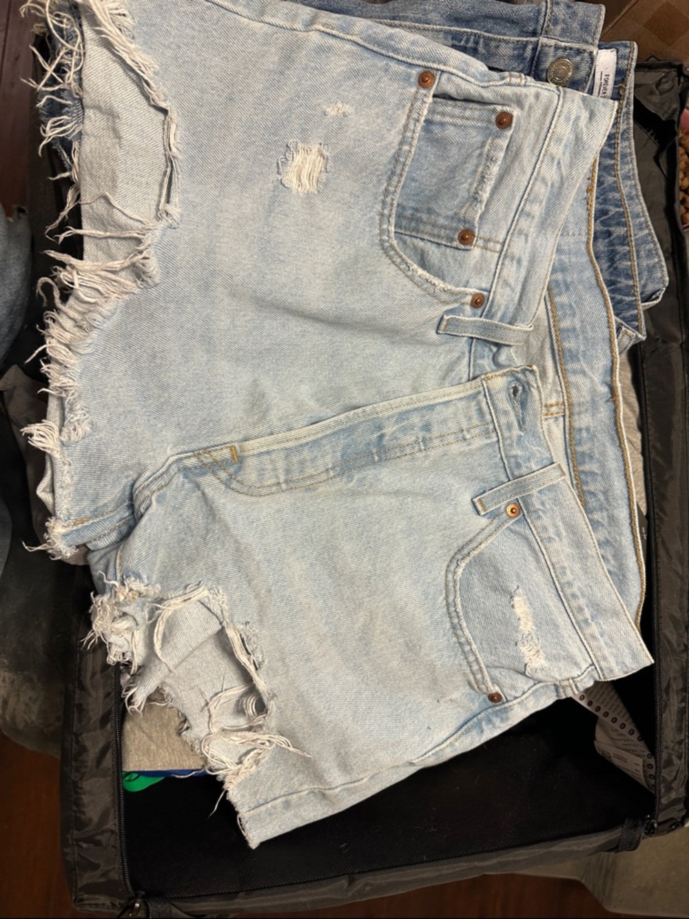 Levi’s Light Wash Distressed Women's Denim Shorts